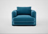 Rafi Armchair Smart Velvet Ocean Blue / Non-Swivel