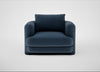 Rafi Armchair Boucle Velvet Space / Non-Swivel
