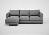 Rafi Left Hand Facing Chaise Sofa Boucle Steel