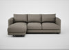 Rafi Left Hand Facing Chaise Sofa Broad Weave Pebble