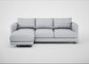 Rafi Left Hand Facing Chaise Sofa Broad Weave Tin