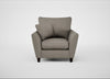 Torino Armchair Broad Weave Pebble / Black