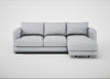 Rafi Right Hand Facing Chaise Sofa Broad Weave Tin