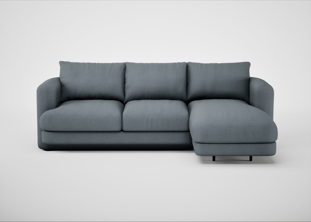 Rafi Right Hand Facing Chaise Sofa Capelo Linen-Cotton Mineral