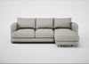 Rafi Right Hand Facing Chaise Sofa Melton Wool Limestone