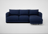 Rafi Right Hand Facing Chaise Sofa Melton Wool New Navy