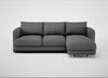 Rafi Right Hand Facing Chaise Sofa Melton Wool Shale