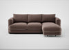 Rafi Right Hand Facing Chaise Sofa Smart Velvet Mouse