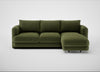 Rafi Right Hand Facing Chaise Sofa Boucle Velvet Wilder