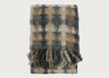 Mia Mohair & Wool Throw Blue