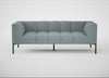 Quadro 3 Seater Sofa Loop Boucle Sky / Black