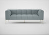 Quadro 3 Seater Sofa Loop Boucle Sky / Stainless Steel