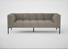Quadro 3 Seater Sofa Loop Boucle Taupe / Black