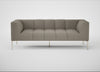 Quadro 3 Seater Sofa Loop Boucle Taupe / Stainless Steel