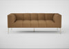 Quadro 3 Seater Sofa Siena Cotton Clay / Stainless Steel