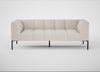 Quadro 3 Seater Sofa Siena Cotton Natural / Black