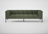 Quadro 4 Seater Sofa Loop Boucle Forest / Black