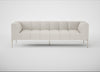 Quadro 4 Seater Sofa Loop Boucle Polar / Stainless Steel