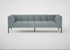 Quadro 4 Seater Sofa Loop Boucle Sky / Black