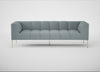 Quadro 4 Seater Sofa Loop Boucle Sky / Stainless Steel