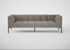 Quadro 4 Seater Sofa Loop Boucle Taupe / Black