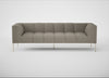 Quadro 4 Seater Sofa Loop Boucle Taupe / Stainless Steel
