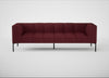 Quadro 4 Seater Sofa St Moritz Wool Red / Black