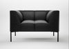Quadro Armchair Leather Grain Graphite 063 / Black