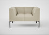 Quadro Armchair Leather Grain Storm 006 / Black