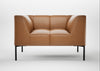 Quadro Armchair Leather Stonewash Toffee 277 / Black