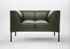 Quadro Armchair Leather Stonewash Vintage Green 278 / Black