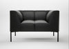 Quadro Armchair Linea Leather Black 622 / Black