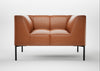 Quadro Armchair Linea Leather Brown 680 / Black