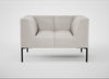 Quadro Armchair Linea Leather White 634 / Black