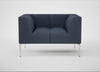 Quadro Armchair Loop Boucle Navy / Stainless Steel
