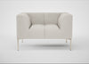 Quadro Armchair Loop Boucle Polar / Stainless Steel