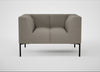 Quadro Armchair Loop Boucle Taupe / Black