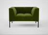Quadro Armchair Nobilis Velvet Leaf / Black