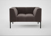 Quadro Armchair Nobilis Velvet Sable / Black