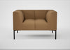 Quadro Armchair Siena Cotton Clay / Black