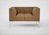 Quadro Armchair Siena Cotton Clay / Stainless Steel