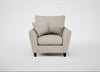 Torino Armchair Broad Weave Putty / Black