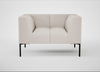 Quadro Armchair Siena Cotton Natural / Black