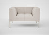 Quadro Armchair Siena Cotton Natural / Stainless Steel