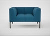 Quadro Armchair St Moritz Wool Blue / Black