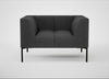 Quadro Armchair St Moritz Wool Grey / Black