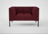 Quadro Armchair St Moritz Wool Red / Black
