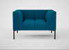 Quadro Armchair St Moritz Wool Teal / Black