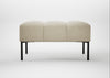 Quadro Ottoman Leather Grain Storm 006 / Black