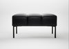 Quadro Ottoman Leather Stonewash Black 263 / Black